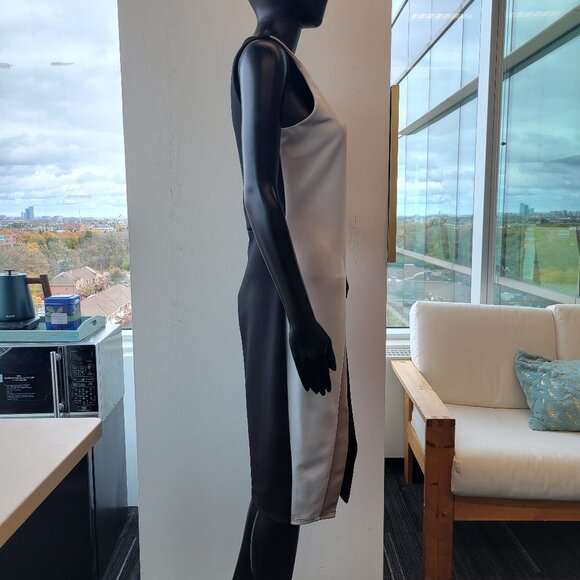 Slate and Willow Cutout Hem Colorblock Sheath - Picture 5 of 7